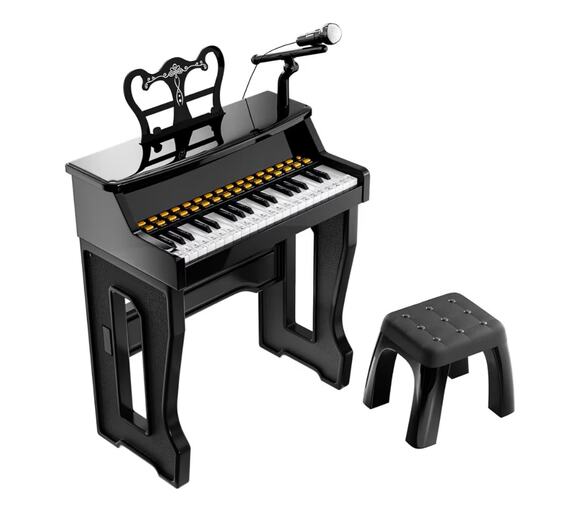 Unbranded Other - Toy Pianos for Kids Ages 3-7 with Keyboard Stickers, Learning Beginners 37 Keys